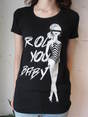 JOY RICH（ｼﾞｮｲﾘｯﾁ） ROCK YOU TEE JOY-F1112TE/ﾌﾞﾗｯｸ画像